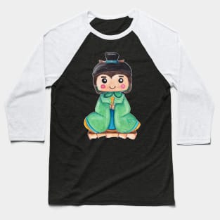 Watercolor - Japanese boy Baseball T-Shirt